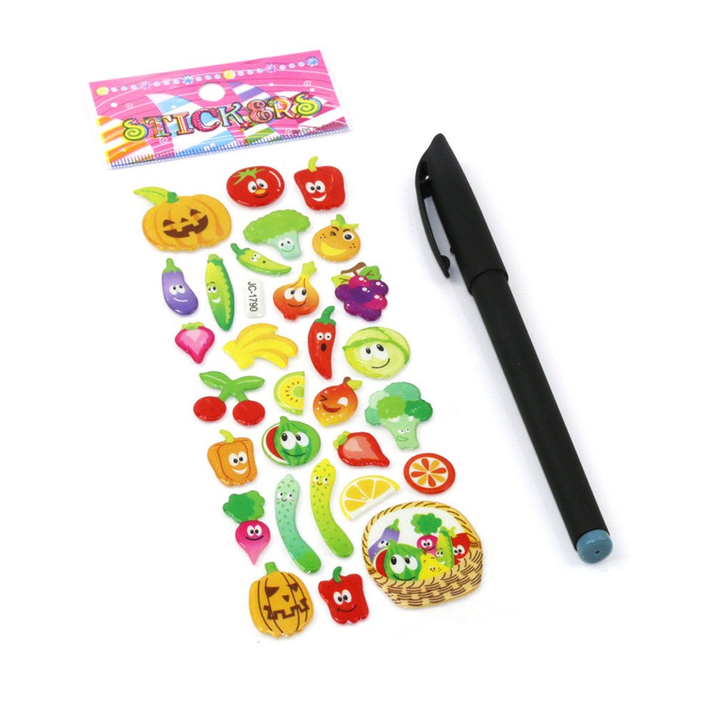 Hot Sale Toys OEM High Quality Various Lovely Cute 3D Cartoon Stickers For Kids Promotional Toys