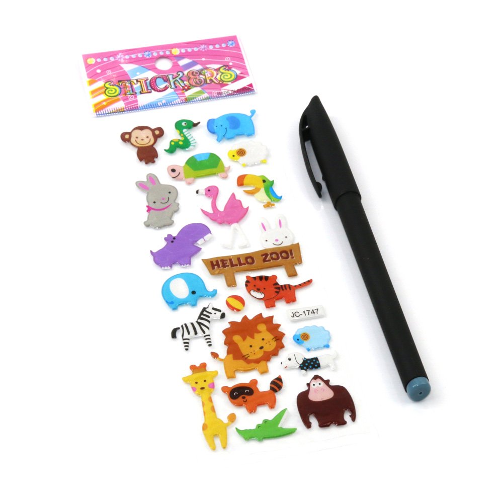 Hot Sale Toys OEM High Quality Various Lovely Cute 3D Cartoon Stickers For Kids Promotional Toys