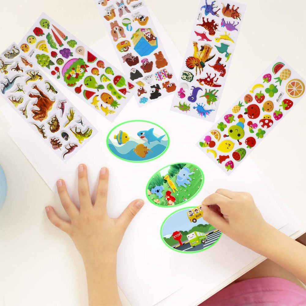 Hot Sale Toys OEM High Quality Various Lovely Cute 3D Cartoon Stickers For Kids Promotional Toys