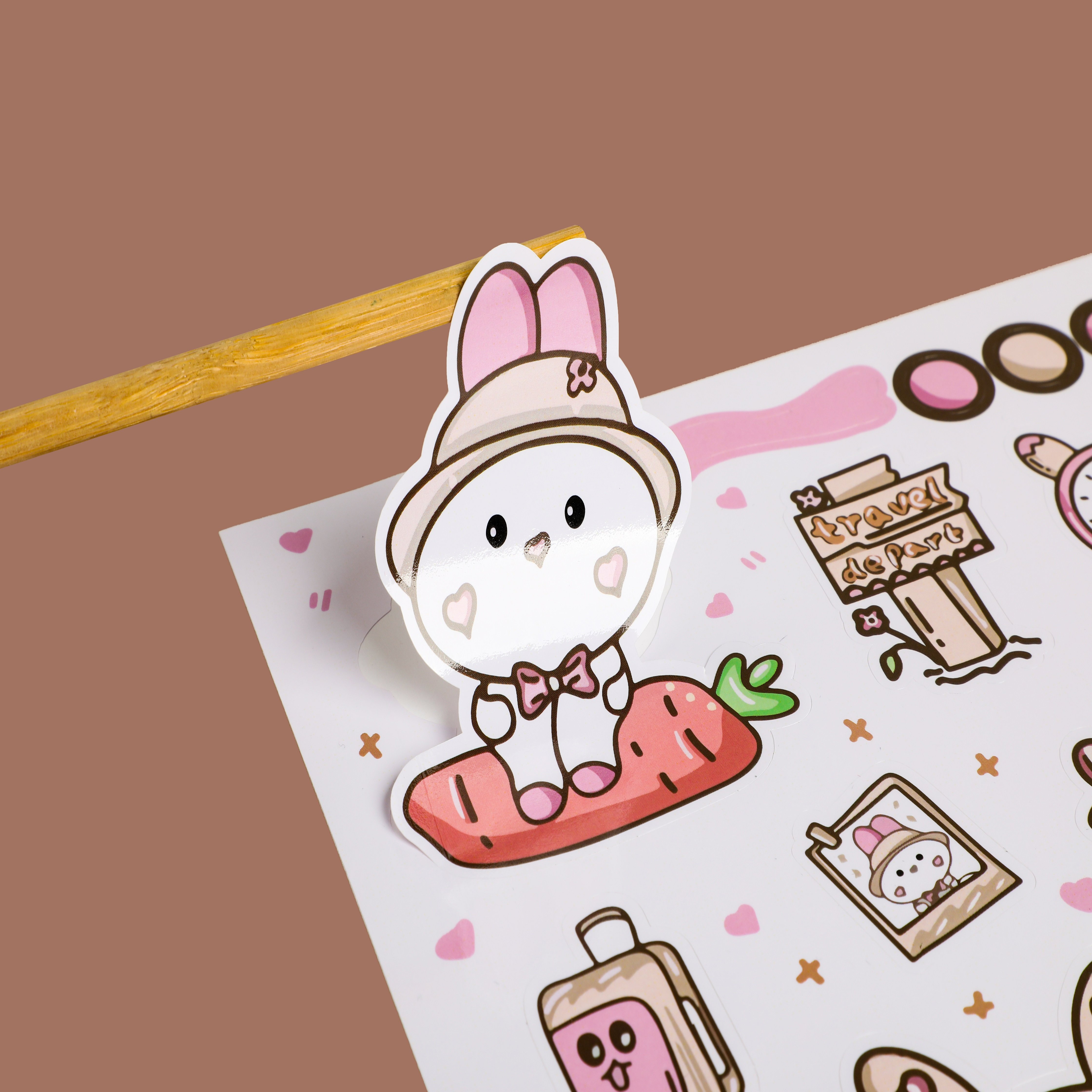 Custom Sticker Sheet Printing Cute Pet Cut Cartoon Vinyl Sticker Sheet Kiss Cut Clear Sticker Sheet Waterproof
