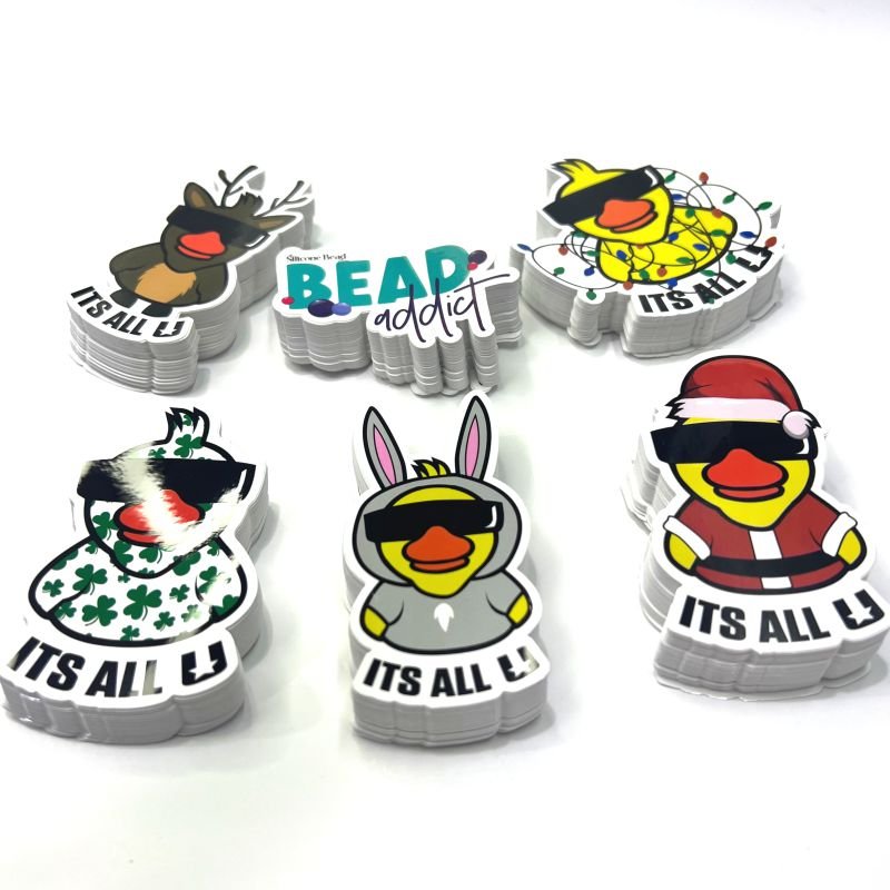 Custom High Quality PVC Vinyl Stickers Label Logo Design Waterproof Sticker For Decorate The Box