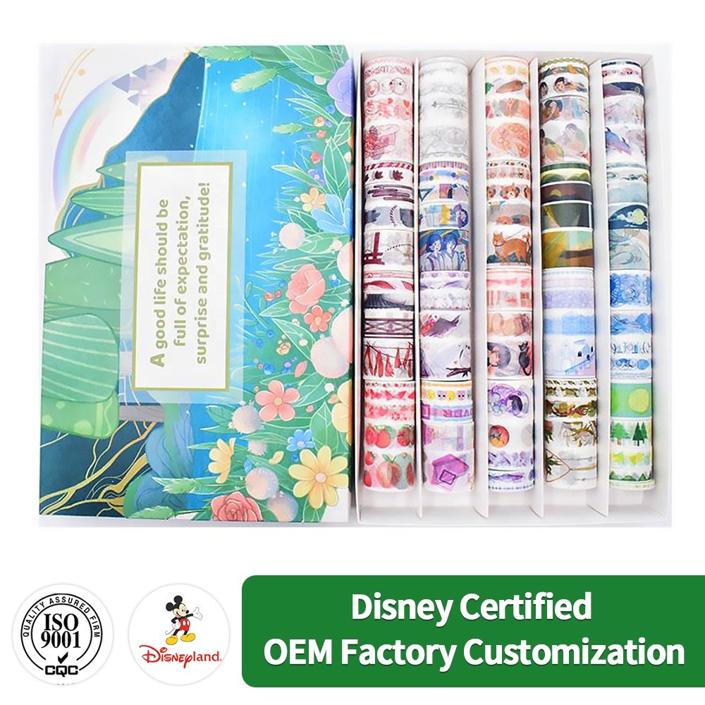 Custom Stamp Washi Tape Personnalised Die Cut Irregular Cartoon Cute Stamp Washi Sticker Tape