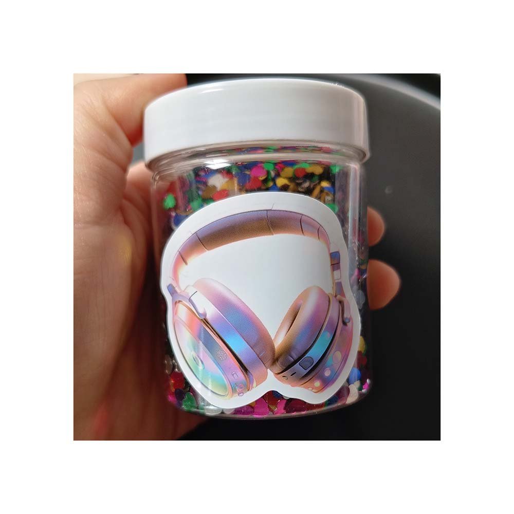 Customized 50pcs INS Style Waterproof Anime Girl Heart-Shaped Cool Metallic Silver Sticker Laptop Decoration for Promotion