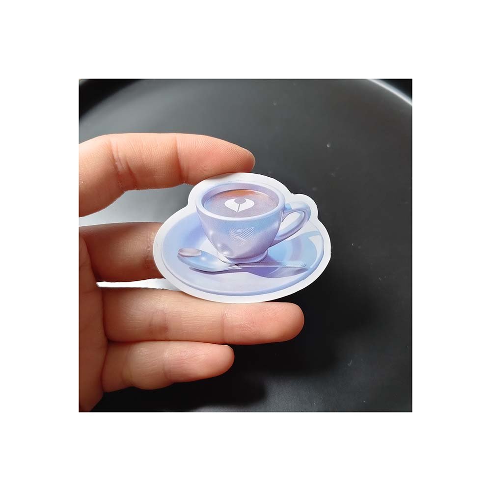Customized 50pcs INS Style Waterproof Anime Girl Heart-Shaped Cool Metallic Silver Sticker Laptop Decoration for Promotion