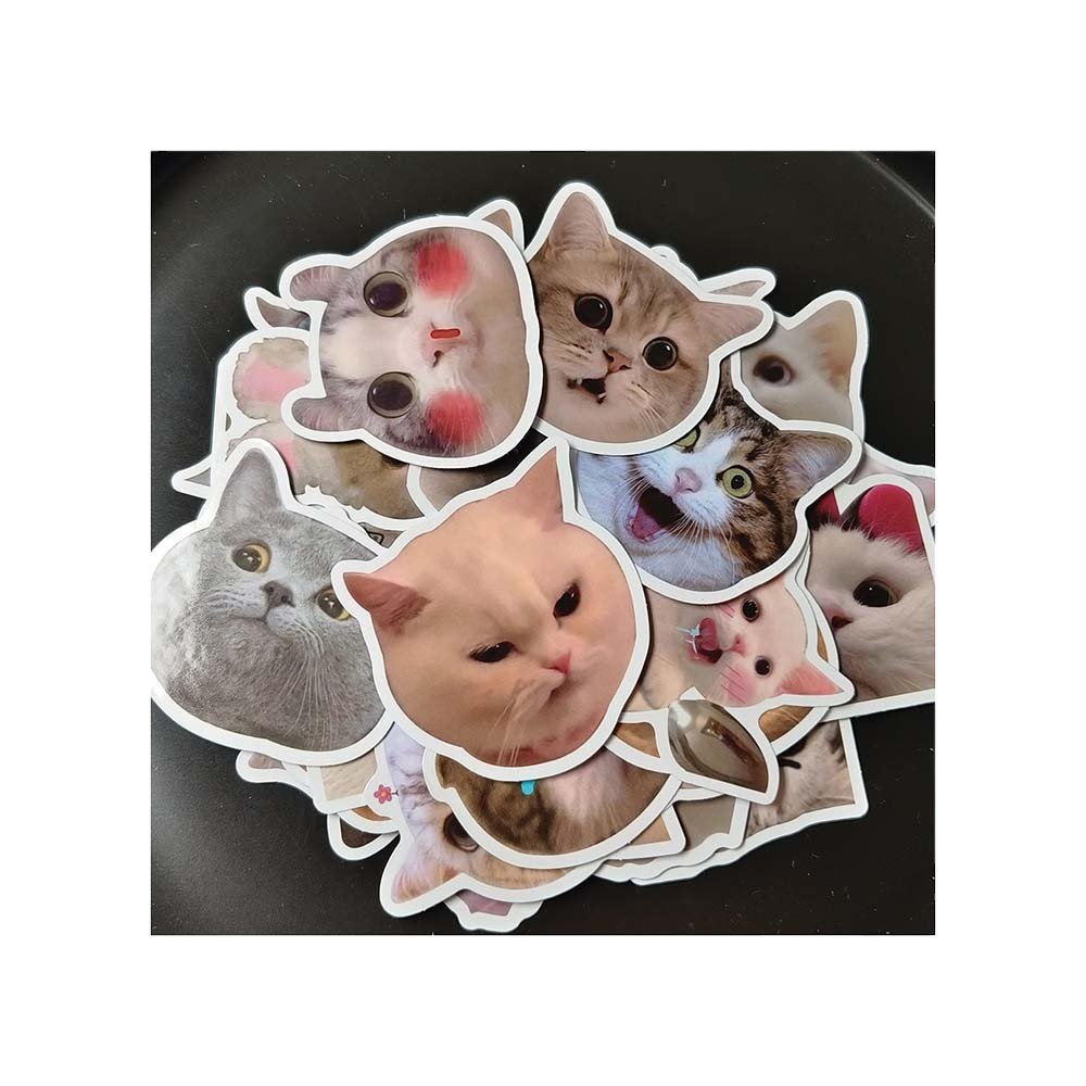 Customized 50pcs INS Style Waterproof Anime Girl Heart-Shaped Cool Metallic Silver Sticker Laptop Decoration for Promotion
