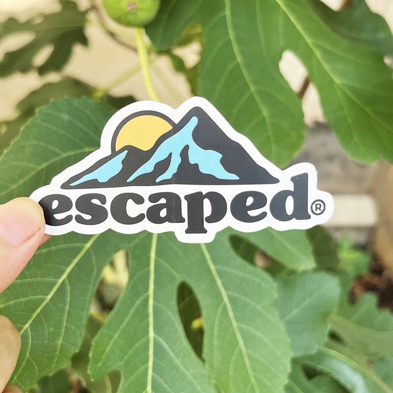 Custom UV Resist Back Split Die Cut Logo Printed Die Cut Waterproof Glossy Vinyl Adhesive Advertising Stickers Custom