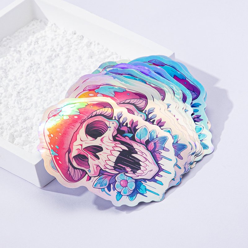 Customised Personalized Stickers Holographic Sticker Printing Logo Label Vinyl Hologram Sticker Manufacturer Reflective