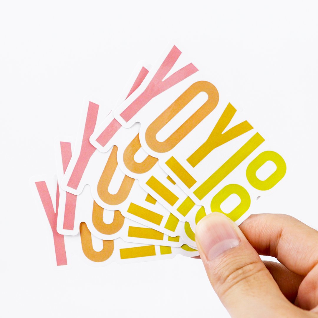 Personalized Kawaii Notebook sticker Cartoon waterproof scratch resistant self-adhesive decorative label custom die cut sticker
