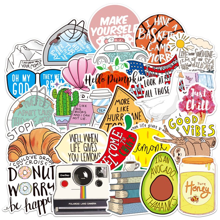 Promotional cute gift self adhesive custom die cut PVC cartoon stickers