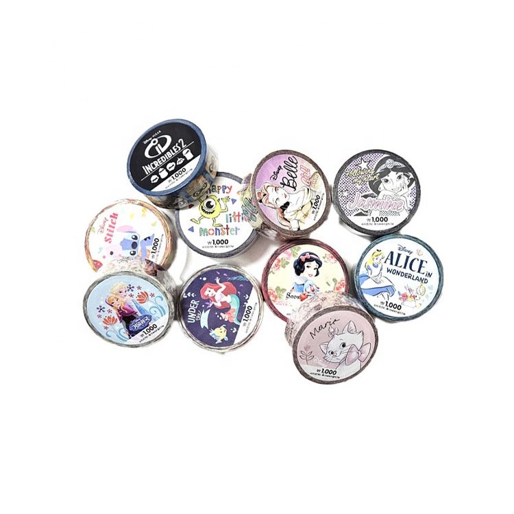 Anime Cartoon Series Cute Fresh Illustration Ledger Stickers Washi Paper Tape Diary Series And Paper Tape Set