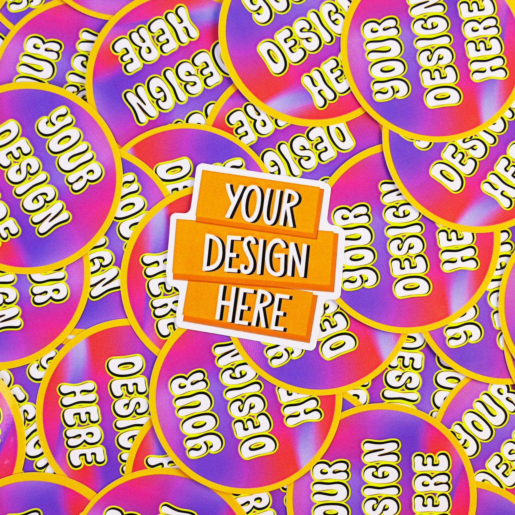 Printing Your Logo Design Outdoor Adhesive Label Cartoon Sticker PVC Weatherproof Stickers Custom Die Cut Sticker