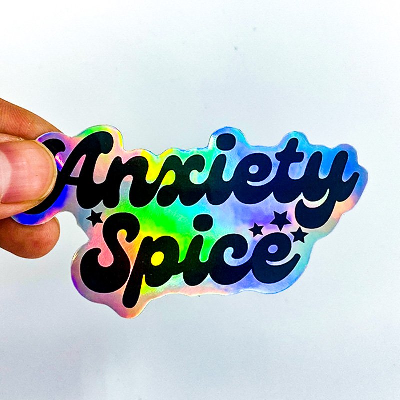 High Quality Printed Custom Decorative Permanent PVC Vinyl Holographic Label Waterproof Logo Laser Metallic Die Cut Stickers
