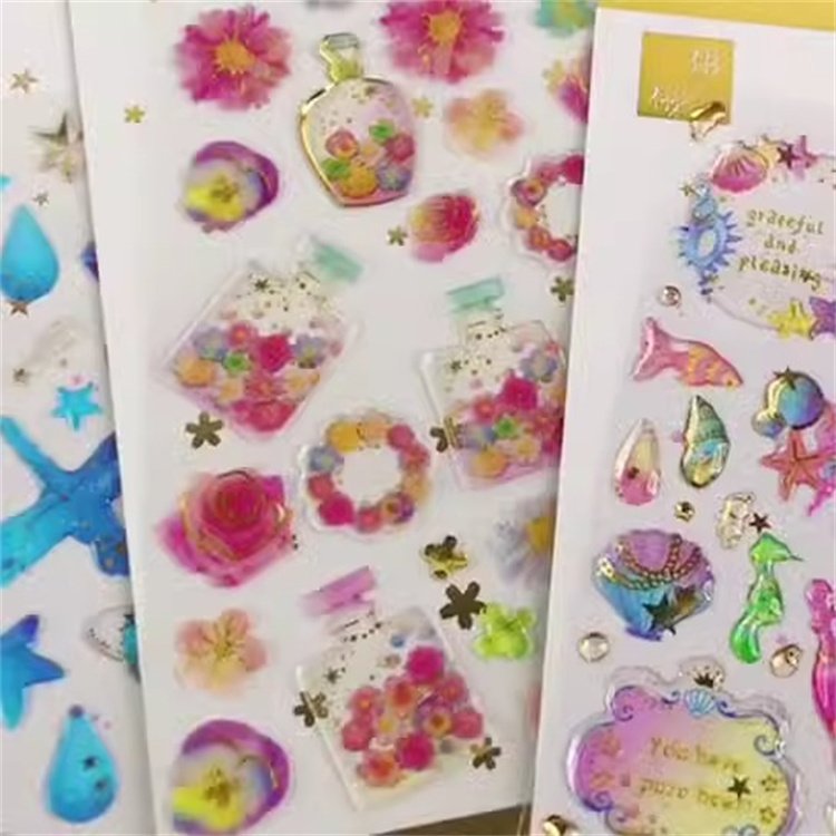 Custom Cartoon Animal 3d Epoxy Dome Sticker Resin Soft Crystal Waterproof Clear Adhesive Sticker