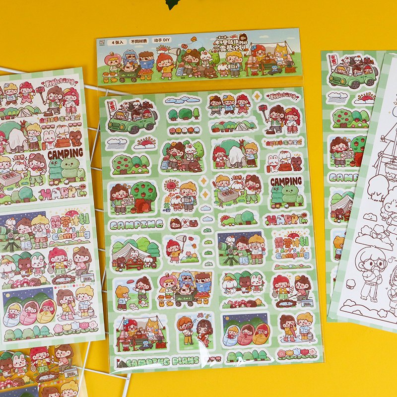 Complete Set of Instagram Creative Cute Cartoon Decorations Funny Daily Emoticon Stickers