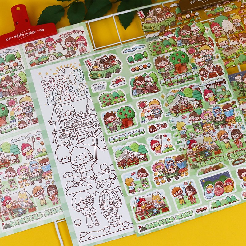 Complete Set of Instagram Creative Cute Cartoon Decorations Funny Daily Emoticon Stickers