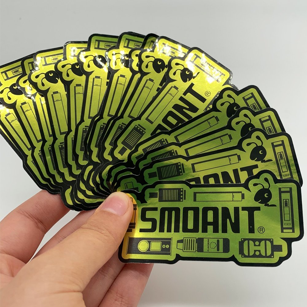 Self adhesive custom vinyl decorative sticker waterproof pvc logo car kiss cut clear sticker for windows