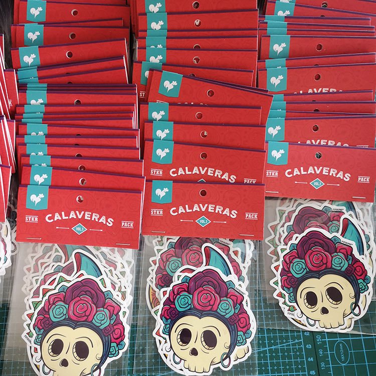 Waterproof Cartoon Sticker Packs in OPP Bag for Advertising Promotion Use Die Cut PVC Vinyl Custom Sticker Packs