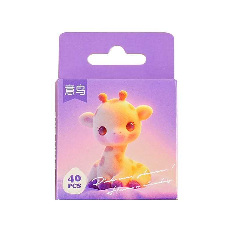 40 stickers per box wool felt felt music series Christmas and Halloween cartoon hand tent decoration sealing stickers