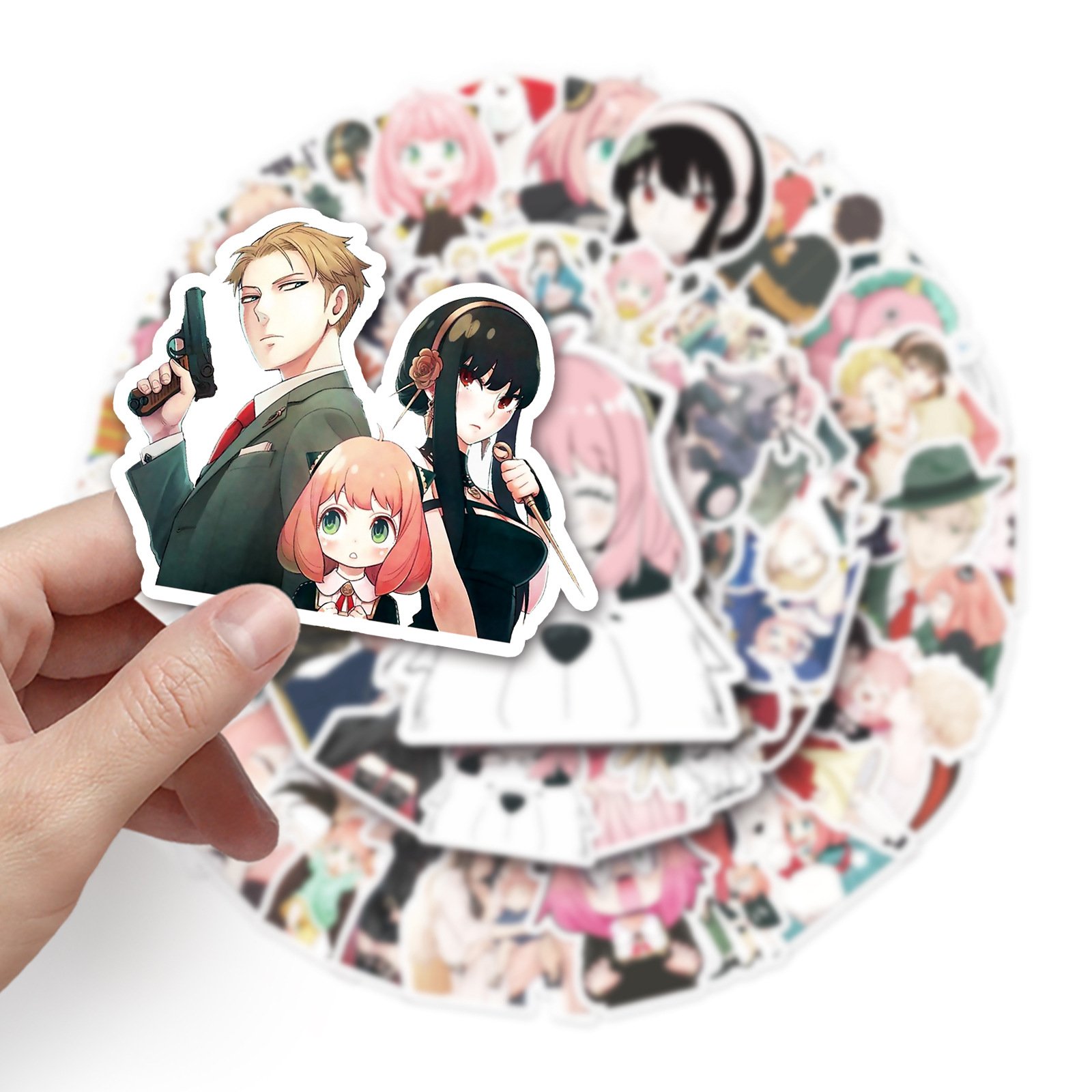 50 Pcs/Bag Waterproof Anime Stickers Cartoon Anime Graffiti Stickers For Luggage Laptop Phone Decoration
