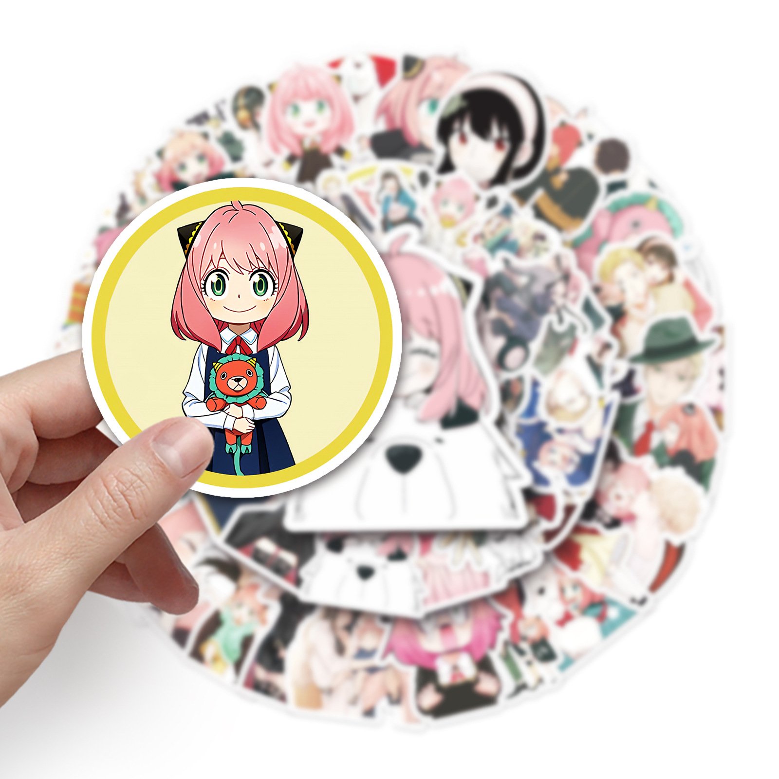 50 Pcs/Bag Waterproof Anime Stickers Cartoon Anime Graffiti Stickers For Luggage Laptop Phone Decoration