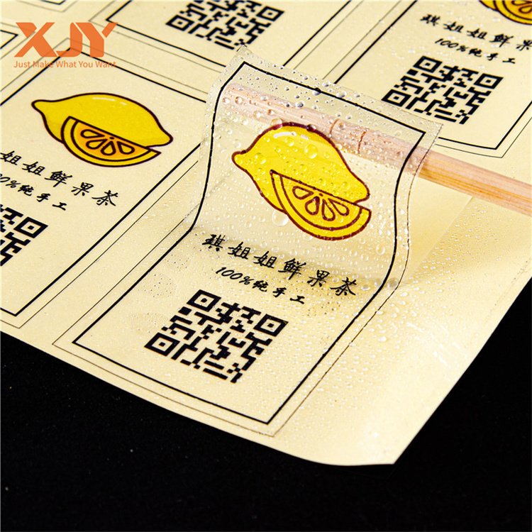 XJY Custom clear logo printing for motorcycles adhesive eco friendly plastic film waterproof laminated white vinyl stickers