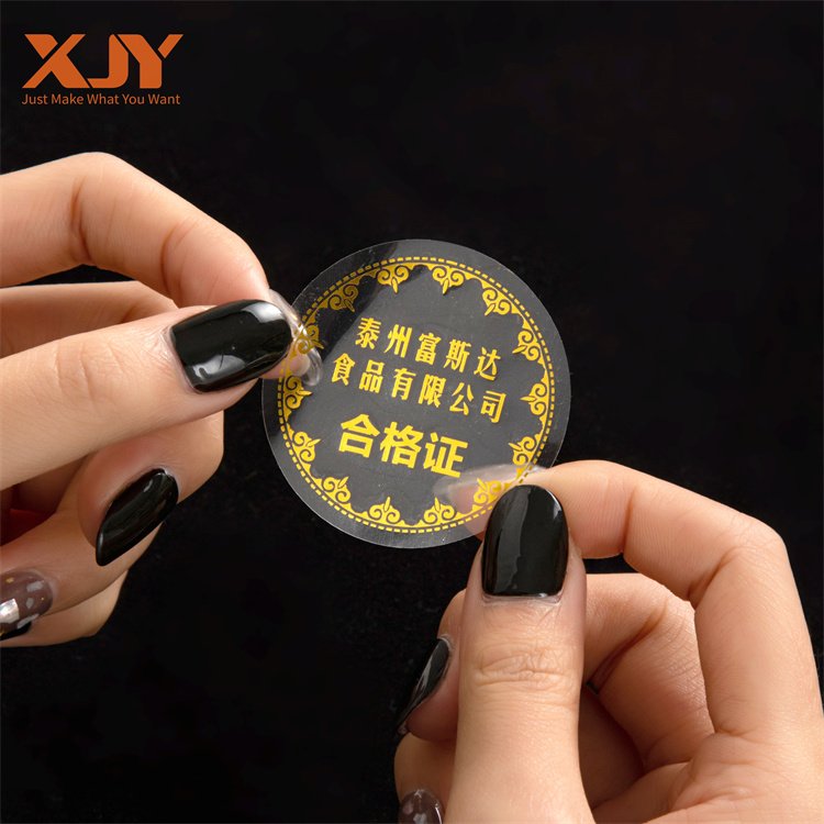 XJY Custom clear logo printing for motorcycles adhesive eco friendly plastic film waterproof laminated white vinyl stickers