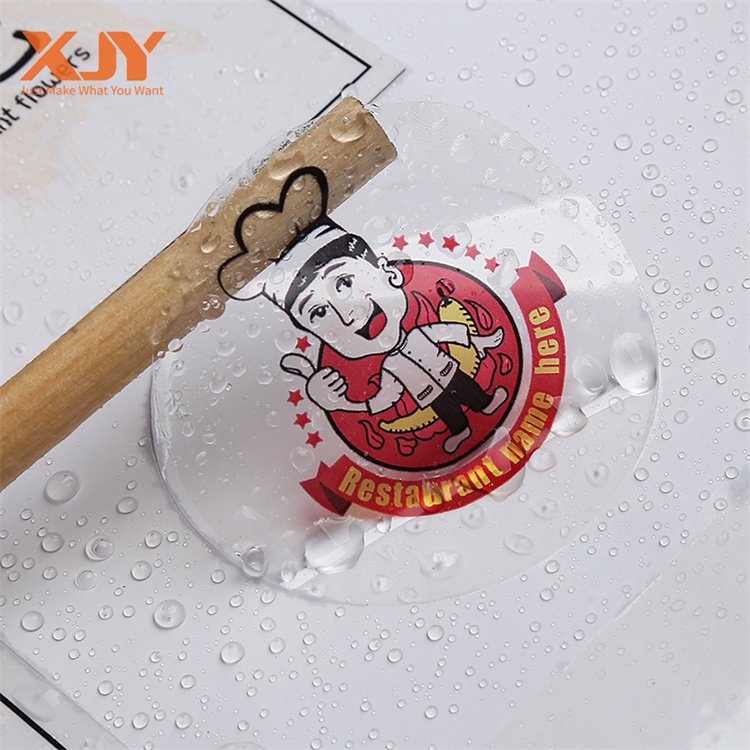 XJY Custom clear logo printing for motorcycles adhesive eco friendly plastic film waterproof laminated white vinyl stickers