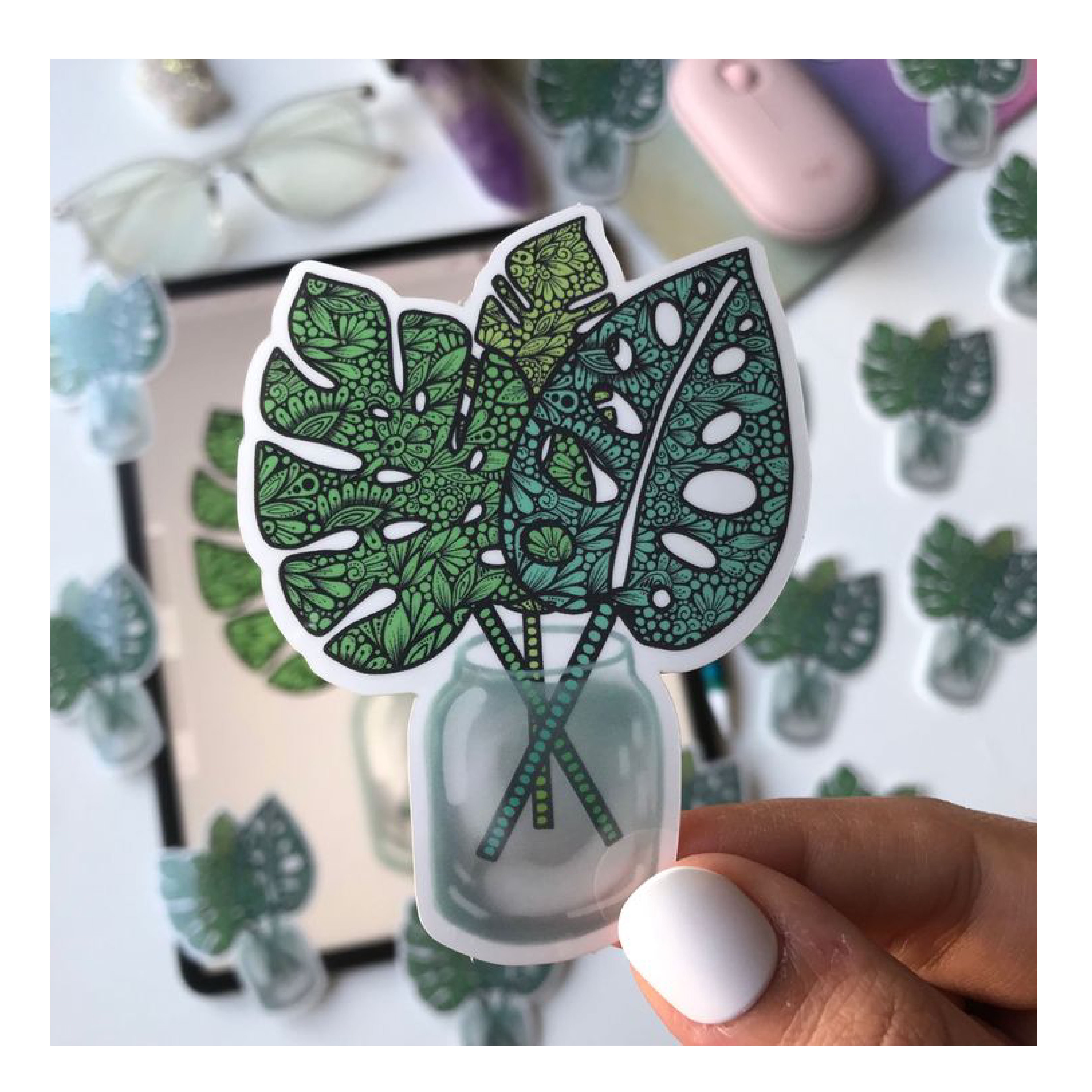 Custom Die cut sticker Waterproof decorative Window sticker custom Outdoor Die cut sticker UV printing