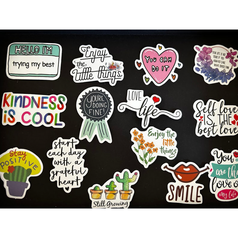 Cartoon Sticker Creative Custom Glossy UV Printing Die Cut Cute Pet Decorative Adhesive Sticker