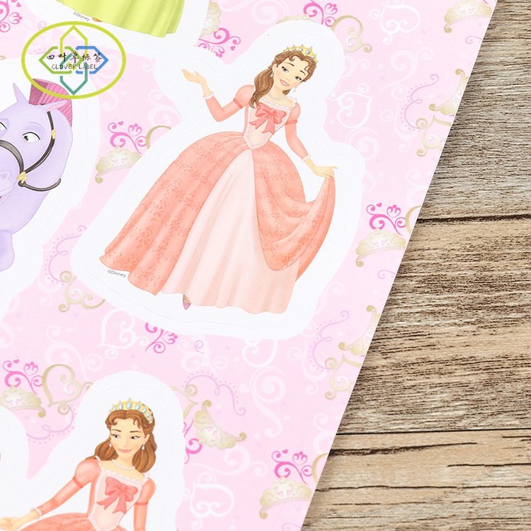 Wholesale Self Adhesive Paper Kiss Cut Stickers Printing Cartoon Waterproof Custom Sticker Sheet