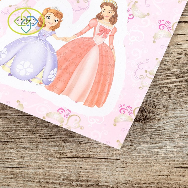 Wholesale Self Adhesive Paper Kiss Cut Stickers Printing Cartoon Waterproof Custom Sticker Sheet