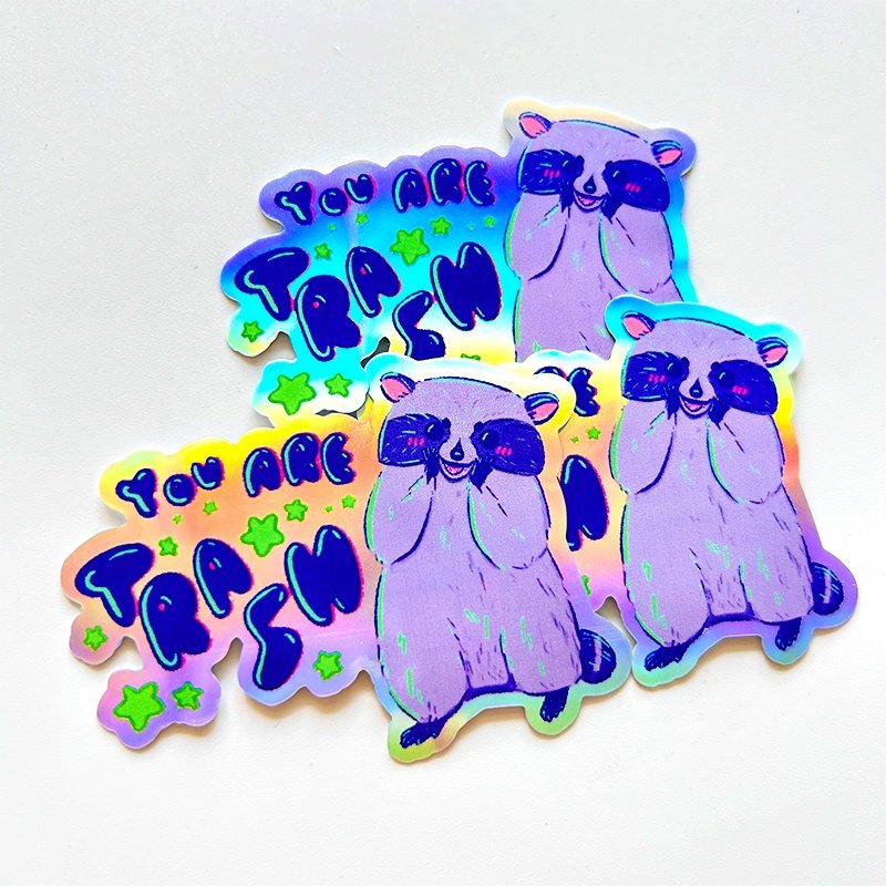 Custom Cartoon Hologram Die Cut Sticker Adhesive Label Vinyl PVC Waterproof Printing Custom Logo 3d Holographic Sticker for Kids