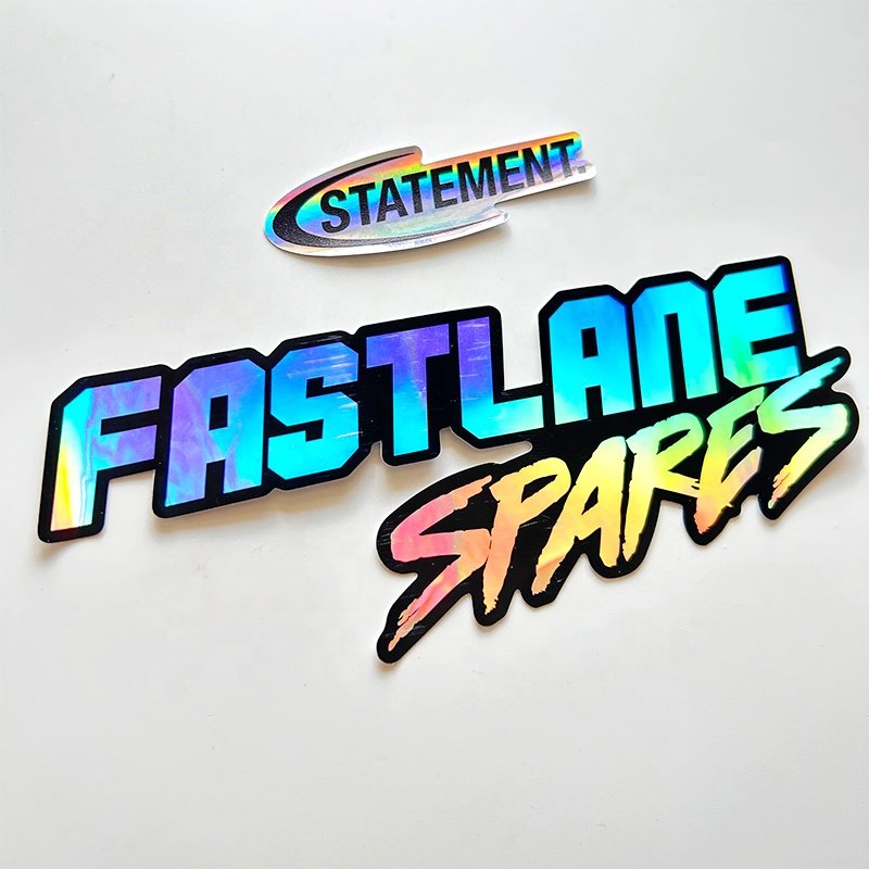 Custom Cartoon Hologram Die Cut Sticker Adhesive Label Vinyl PVC Waterproof Printing Custom Logo 3d Holographic Sticker for Kids