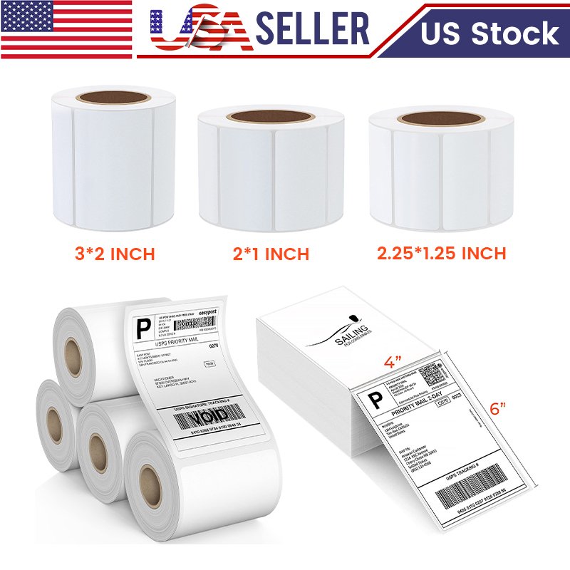 Vinyl Stickers sheets Printing Custom Die Cut packaging label Adhesive Waterproof 4 x 6 thermal label