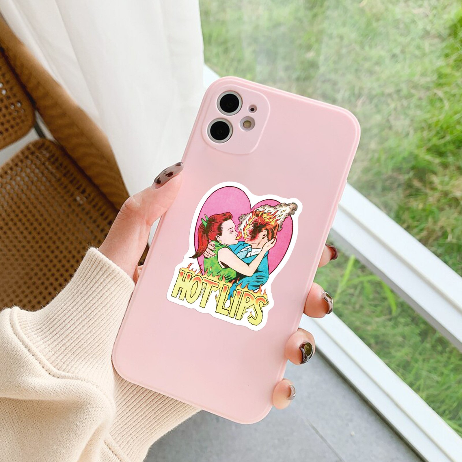 50Pcs Cartoon Retro Illustration Graffiti Stickers For Book Bottle Vinyl Europe and America Humor Painting Sticker