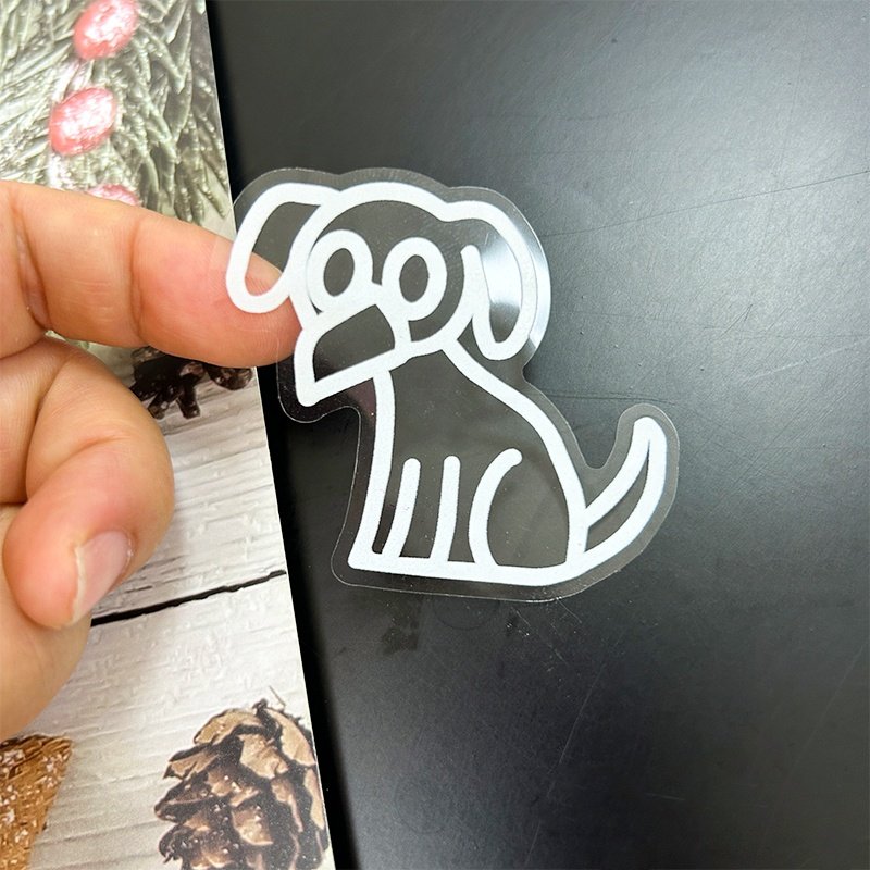 Wholesale Transparent Clear Label Sticker Sheet Die Cut Cartoon Waterproof Cute Transparent Vinyl Stickers for Kids