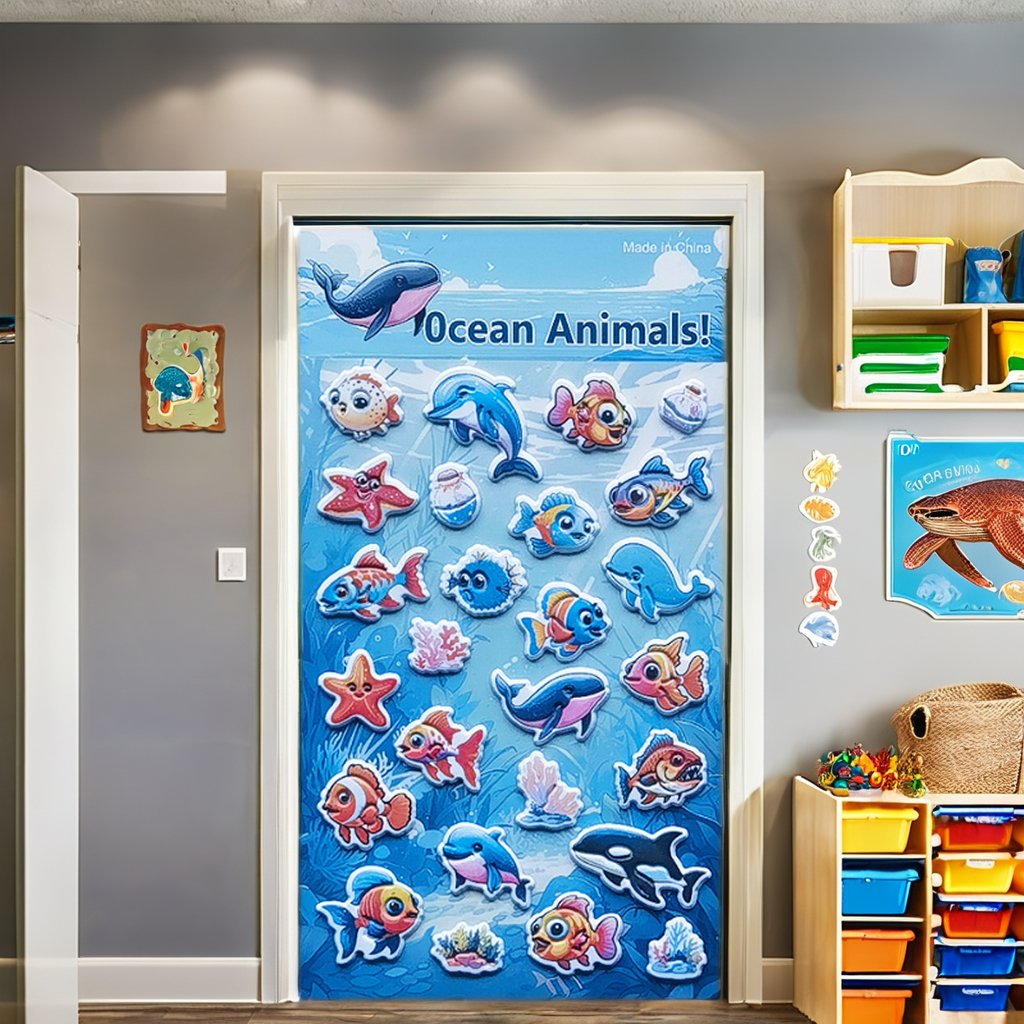 Wholesale 3D Three-Dimensional Marine Animal Biology Foam Stickers Cartoon Children's Handbooks for Candle Use Education Decor