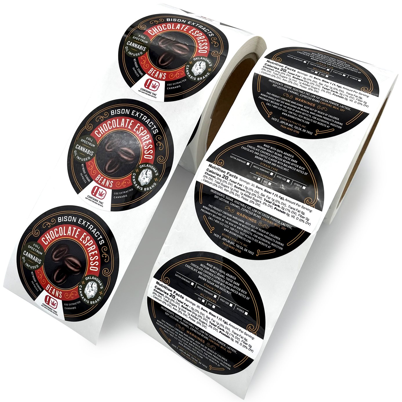Custom Self Adhesive Vinyl Stickers round Logo Sticker Waterproof Adhesive Printing Roll Label Stickers
