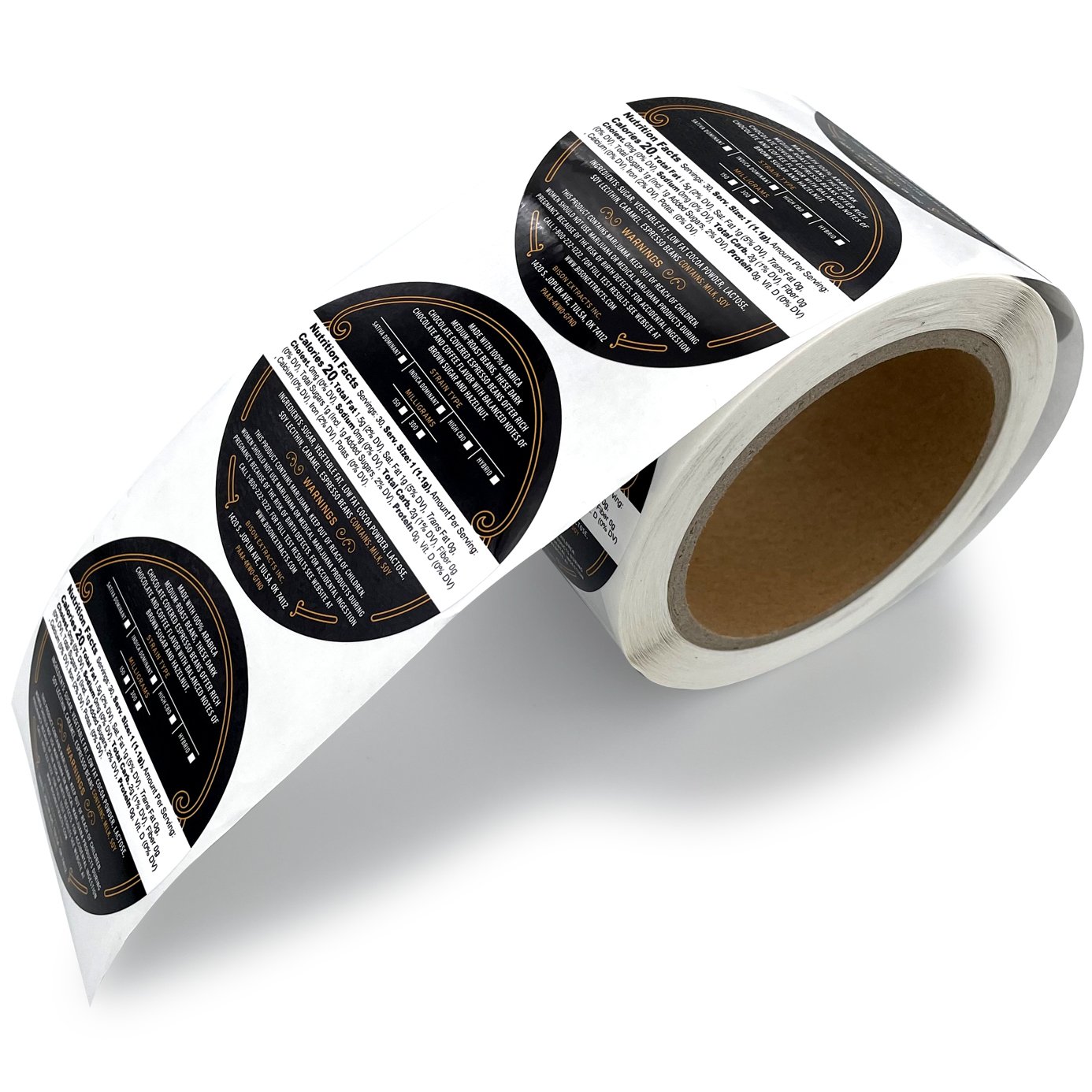 Custom Self Adhesive Vinyl Stickers round Logo Sticker Waterproof Adhesive Printing Roll Label Stickers