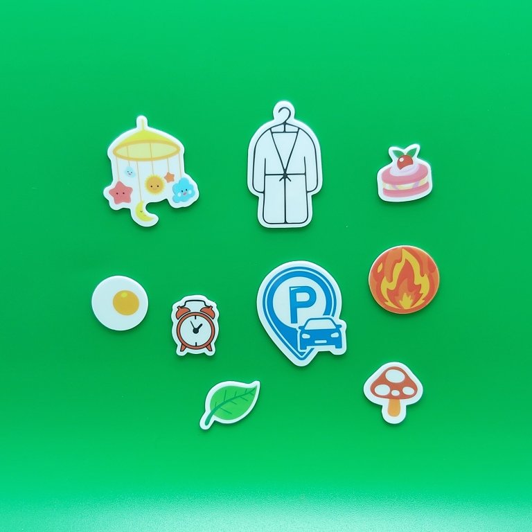 TPE sticker for toy books no glue safety Kids Cute Silicon Tpe Tpr sticky Stickers for Books promotional sticker