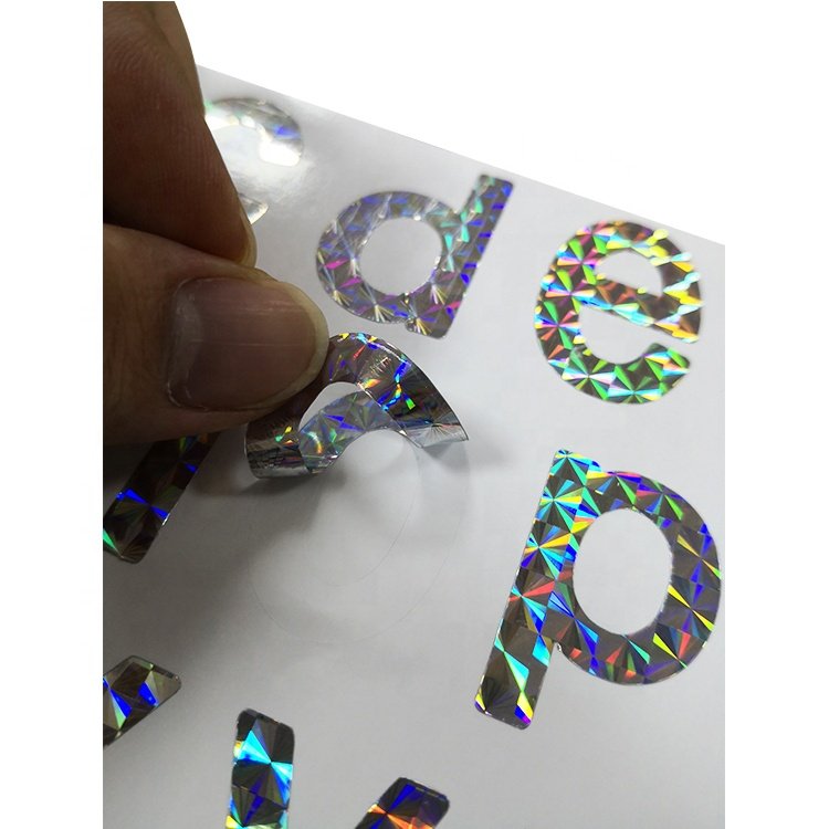 Custom DIY Laser Letter Decal Sticker For Decorative cartoon stickers