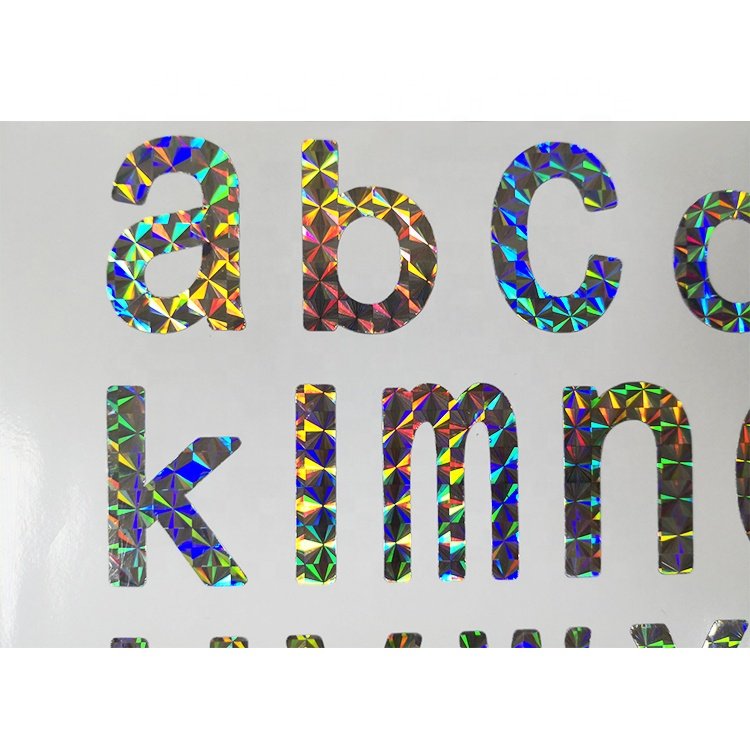 Custom DIY Laser Letter Decal Sticker For Decorative cartoon stickers