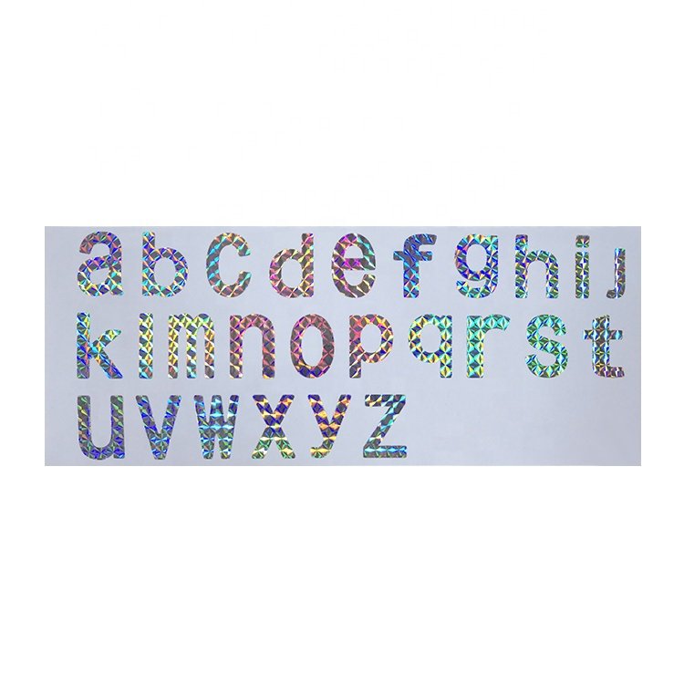 Custom DIY Laser Letter Decal Sticker For Decorative cartoon stickers