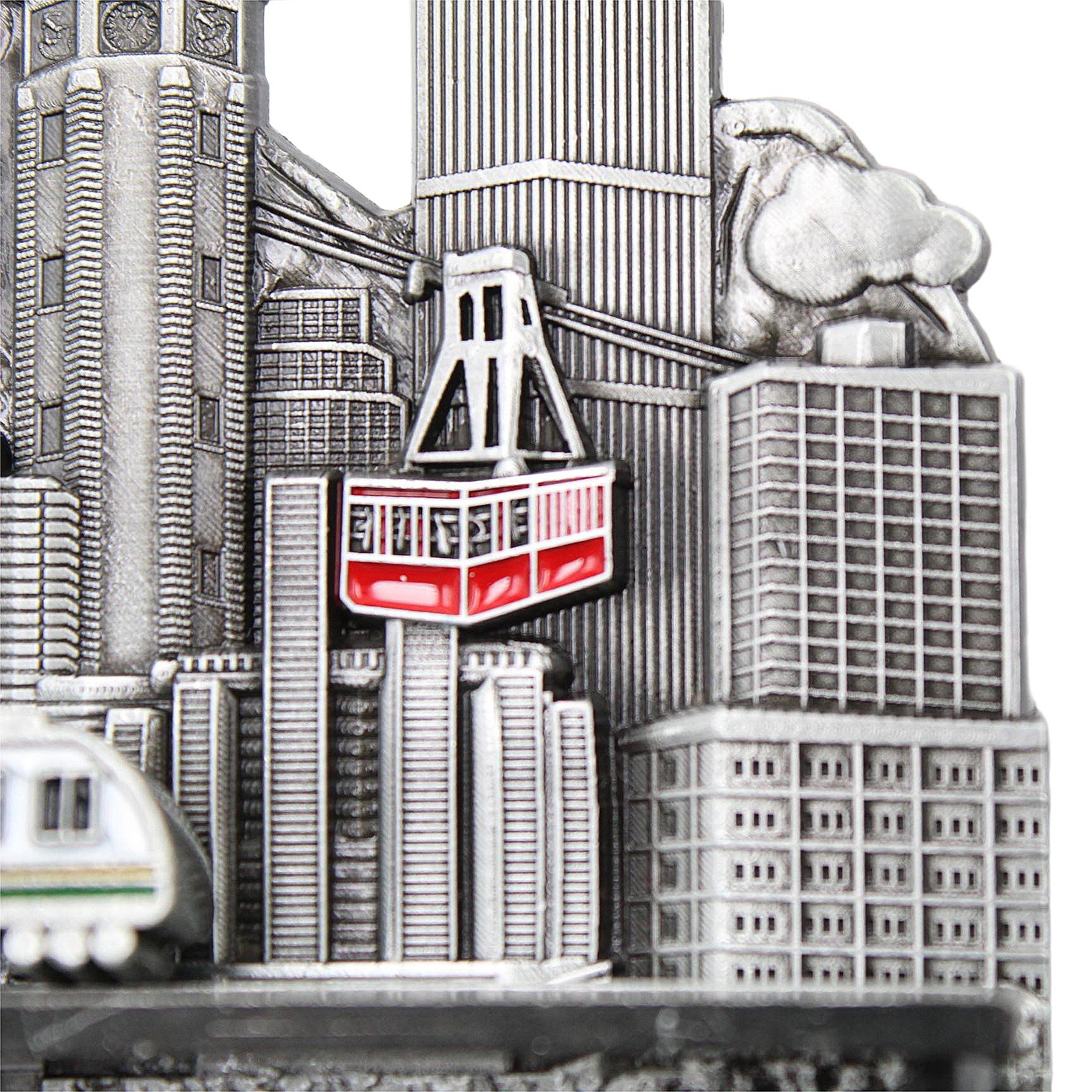 Hot Sale Promotional Gift Business Cartoon City Souvenir Sublimation Blanks Creative 3D Movable Train Custom Fridge Magnets