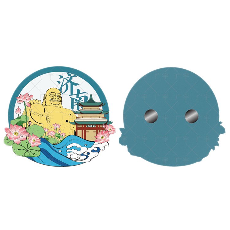 Hot Sale Promotional Gift Business Cartoon City Souvenir Sublimation Blanks Creative 3D Movable Train Custom Fridge Magnets
