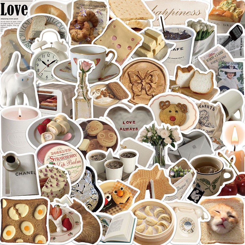 Wholesale 50 PCS Ins Style PVC Waterproof Die-Cut Decals Cartoon Stickers for Water Bottle Laptop Phone Skateboard Bike Car