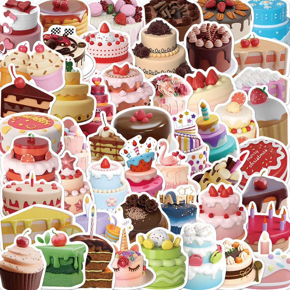 Wholesale 50 PCS Ins Style PVC Waterproof Die-Cut Decals Cartoon Stickers for Water Bottle Laptop Phone Skateboard Bike Car