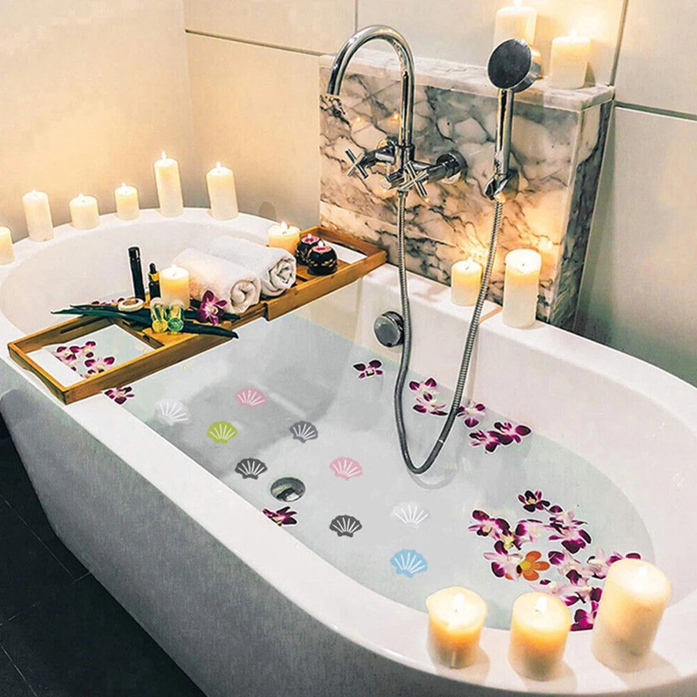 Manufacturers directly supply polyethylene rubber shell bathroom non-slip with bathtub non-slip waterproof stickers