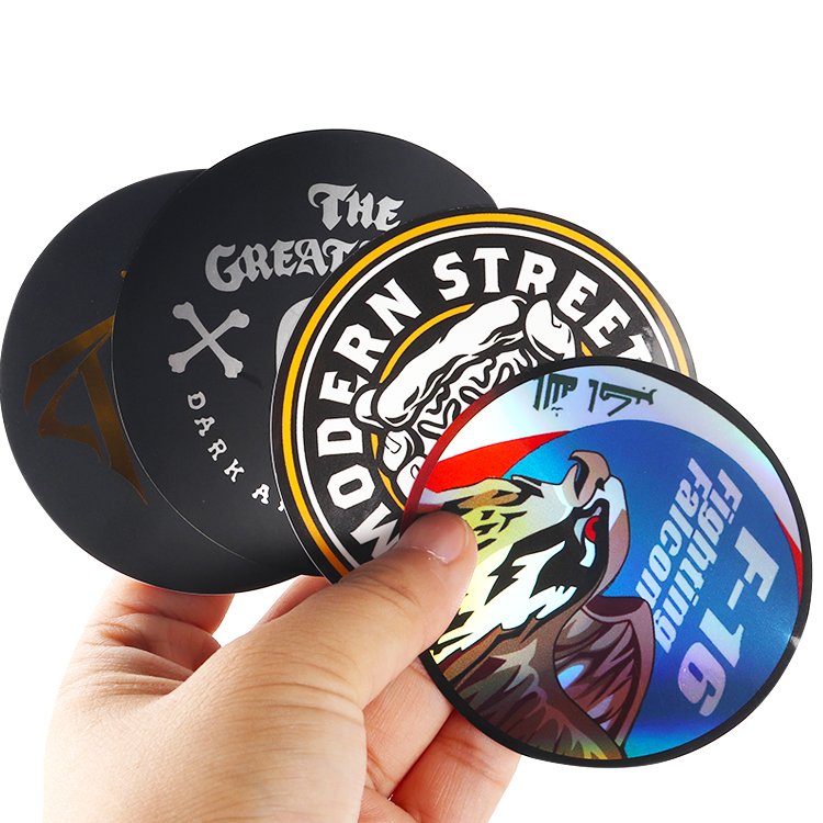 Custom Die Cut Vinyl Stickers Printing Adhesive Waterproof PVC Label Company Logo Design Cartoon Stickers Die Cut