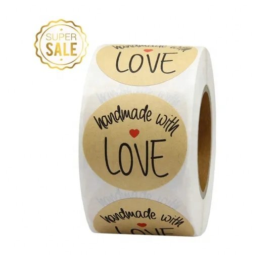 Label Maker, Printing Custom Adhesive Hot Stamping Hologram Logo Anti-fake Waterproof Promotional Cartoon Sticker Label
